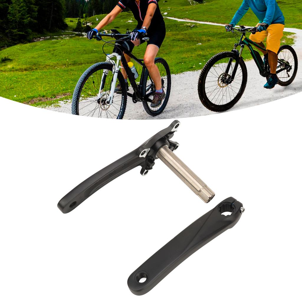 Mountain Bike Crankset Hollow Integrated Aluminum Alloy Lightweight Bike Crank Arm Set for Road Bicycle