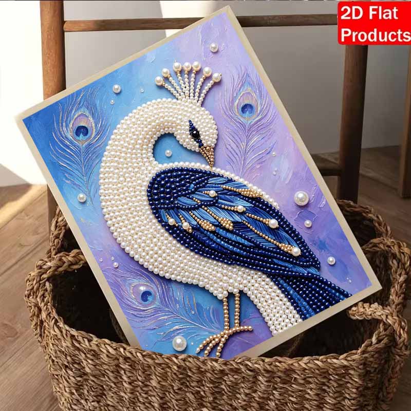 Pearl Painting 5D DIY Peacock Gemstone Art Diamond Painting Kit for Adults/Beginners Gift Ideas Home Decor Wall Art Craft Supplies