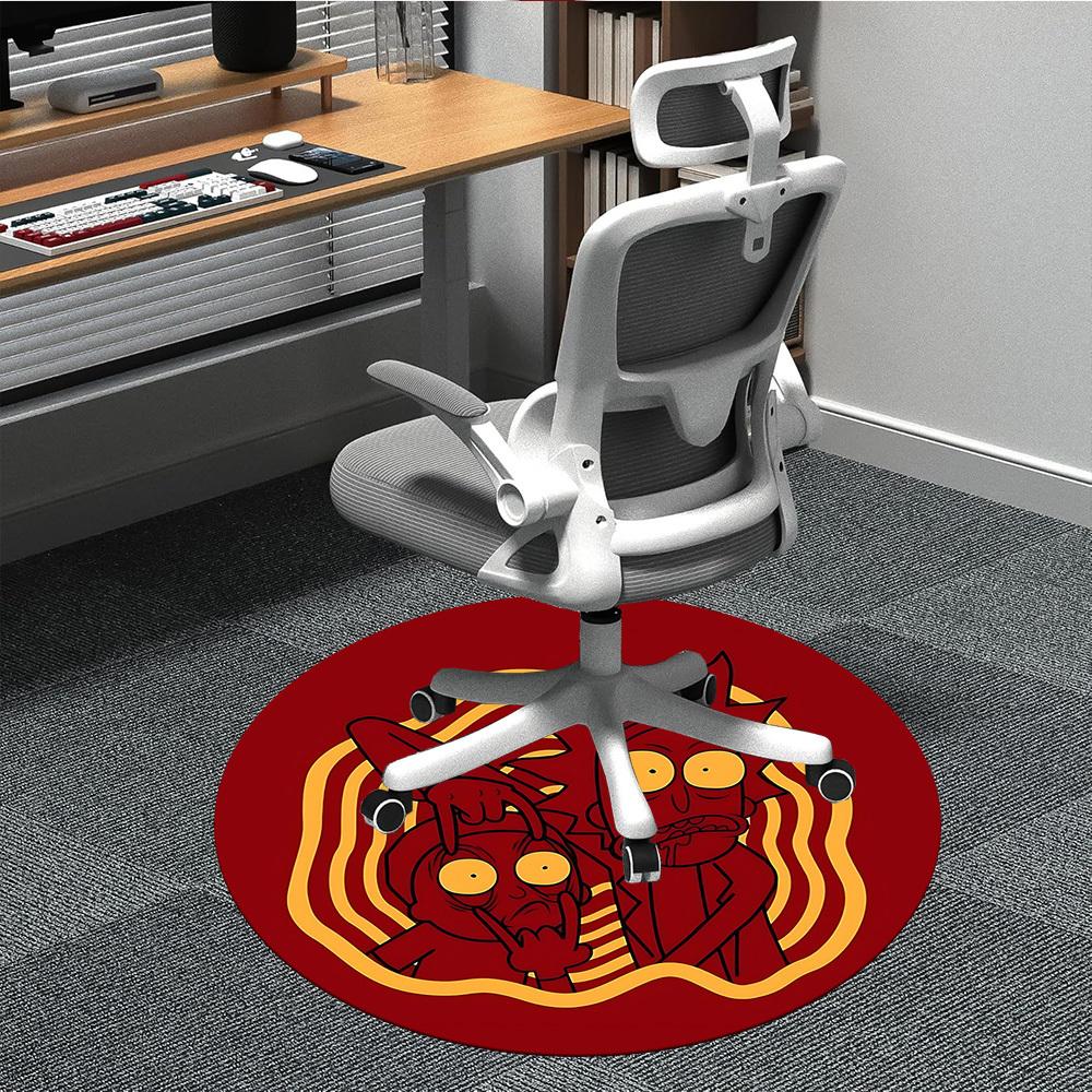 Rick and Morty Office Round Area Rug, Under Office Chairs Bedroom Living Room Home Decor a0908180