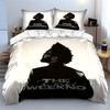 The Weeknd Set Silhouette Nera Biancheria da Letto Copripiumino Copripiumino Federe  (1*Copripiumino 2*Federe, senza piumino)