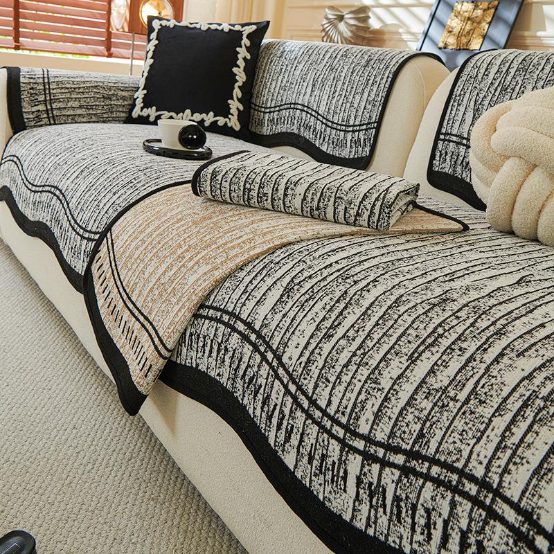 Irregular Sofa Cushion, Universal In All Seasons, Non-Slip Light Luxury, High-End Straight Row One-Piece Special-Shaped Sofa Seat Cushion