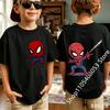 Spiders-Mans 2026 New Style Children's Pure Short-Sleeved Boys' Sport Shirt Girls' Casual Top Summer T-Shirt Cartoon Print