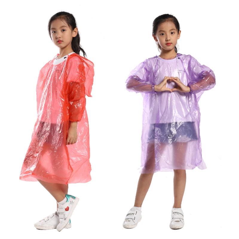 Children's & Adults' Thickened Extended PE Rain Poncho with Shoe Covers