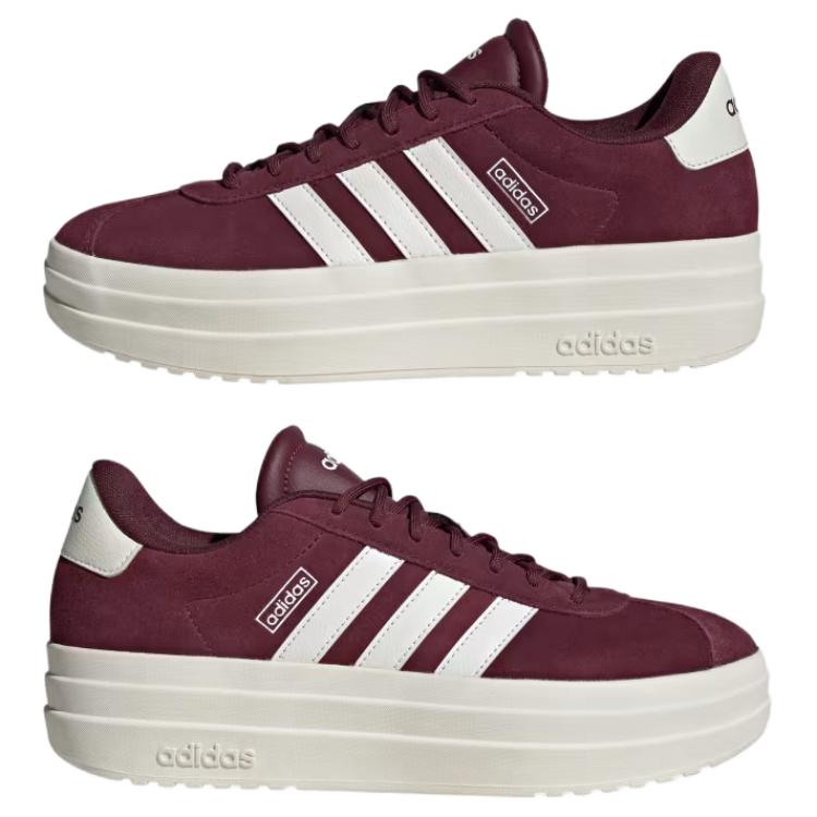 Adidas VL Court Bold Maroon Women Sneakers Red Core-White Off-White IH0366