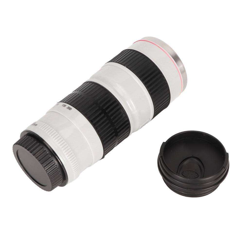 Camera Lens Coffee Mug Stainless Steel Coffee Mugs Sled Lids Photographer Camera Mug Travel Coffee Cup for Men Women