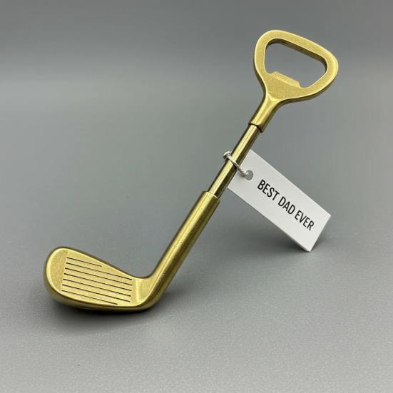 1/2Pcs Golf Club Bottle Opener Heavy Duty Metal Manual Beer Bottle Opening Tool Kitchen Gadget Father's Day Dad Golf Lover Gift