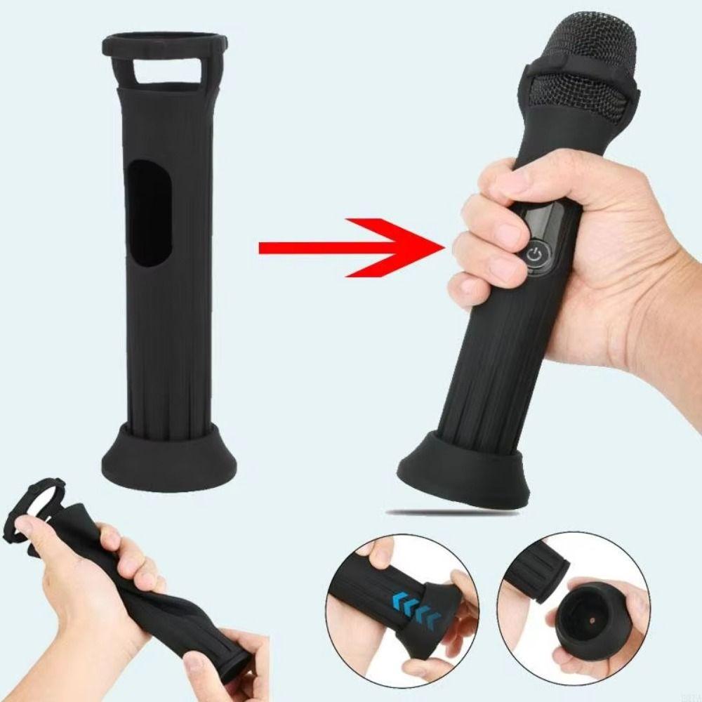 Anti-Rolling Microphone Silicone Case for for JBL Wireless Microphone Wireless Mic Accessories
