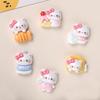 12/120PCS Cartoon DIY ResinAccessories Jewelry Fish Riding Cat Cream Glue Handmade Hair Clips Phone Case Shoe Buckle Accessories