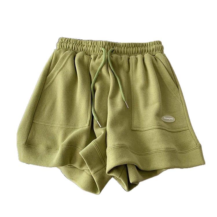 Pantaloni scurți sport de vară pentru femei, cu talie înaltă, croială A: Pantaloni largi casual cu picior lat, model nou 2025.