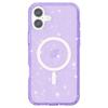 For iPhone 16 Case Compatible with MagSafe Sparkly Glitter PC+TPU Phone Cover