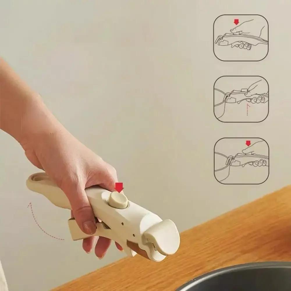 Tableware Detachable Replacement Clip Hand Grip Universal Ergonomic Kitchen Accessories Removable Pan Pot Handle for Cookware