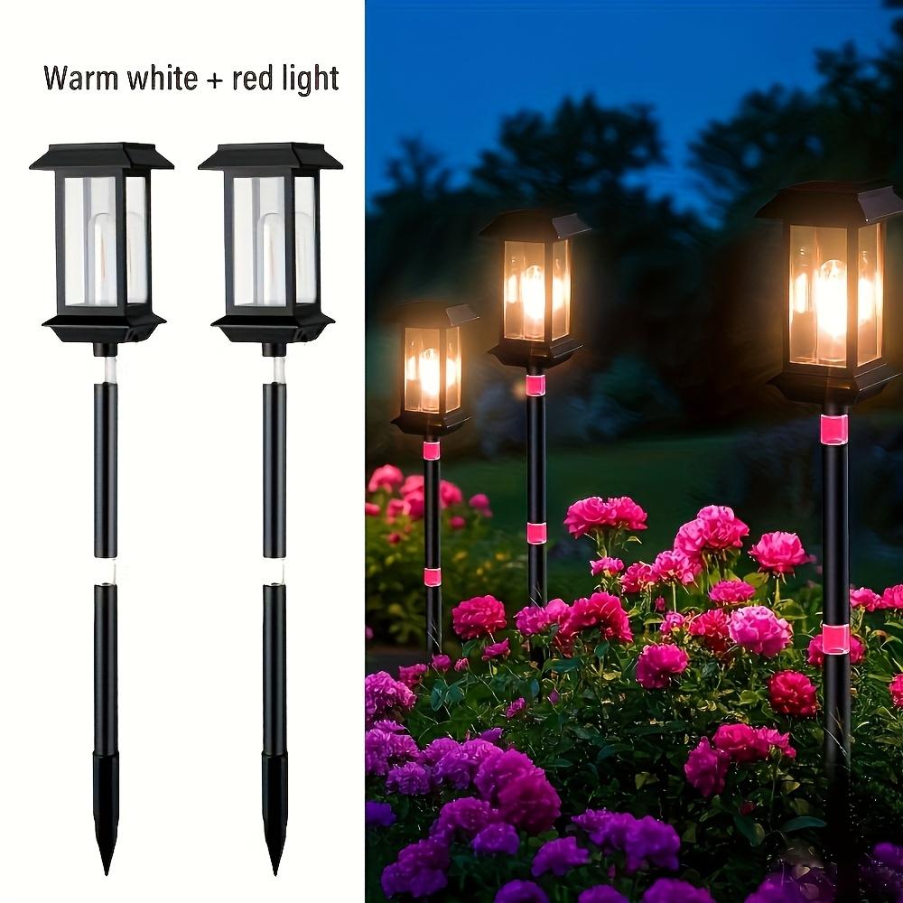 D5 2PCS Outdoor Solar Lamp Landscape Street Lights Intelligent Light Control Home Garden Solar Lamp External Ambiance Lighting
