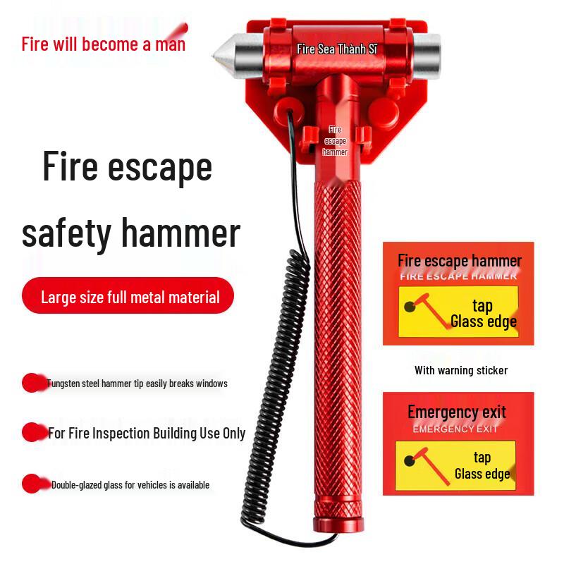 Flame Warrior Fire Escape Safety Hammer