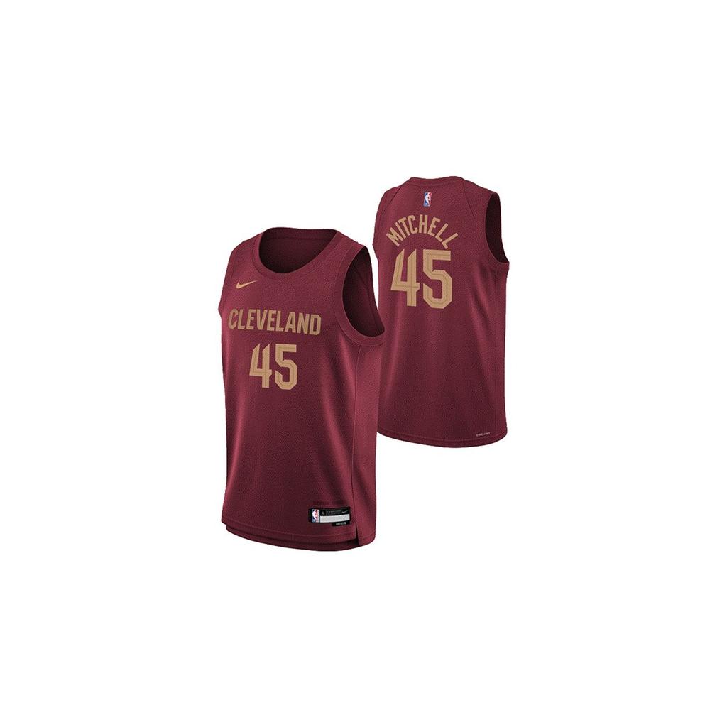 Nike X NBA Basketballtrikot Donovan Mitchell Cavaliers Jugend Kinder Trikots 3Z2B7BX2P00-CAVDI
