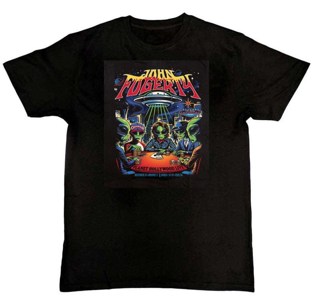 Rare John Fogerty Tour Graphic Print Mens T-Shirt S