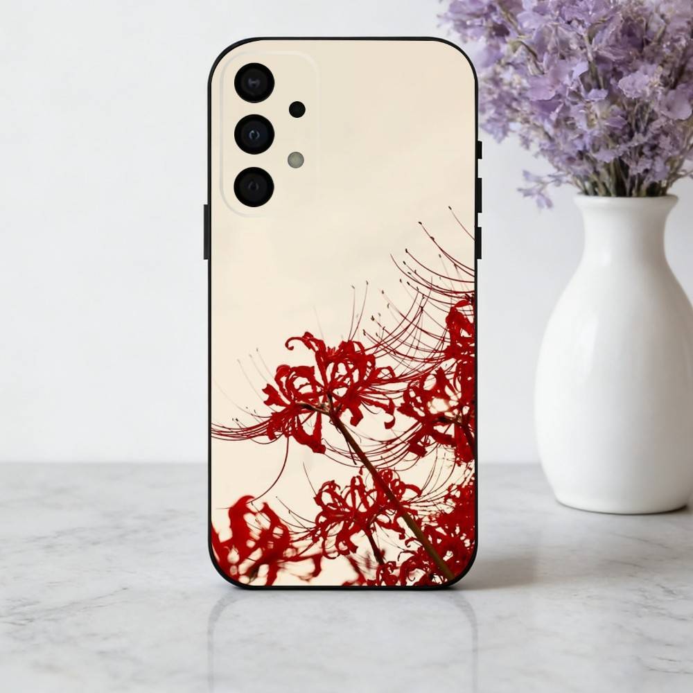 G-Ghoul R-Red Spider Lily Tokyo phone Case For Samsung Galaxy A73,A72,A71,A70,A53,A52,A51,Others Soft Black Shell