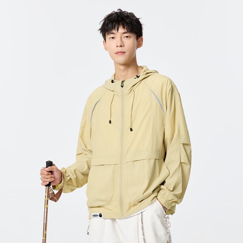 Fingercroxxit Men's Outdoor Hooded Sun Protection Jacket