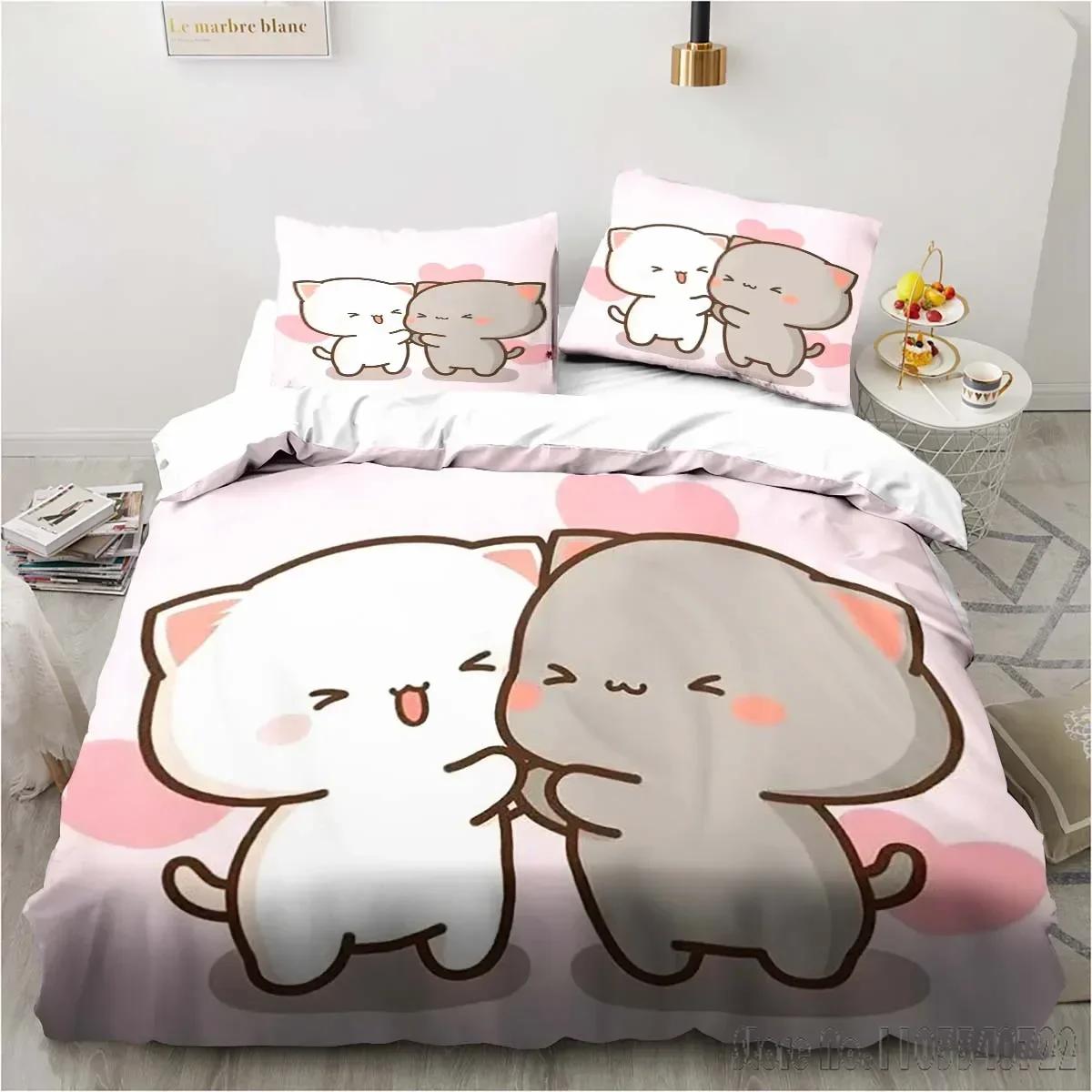 

Bubu Dudu Carton Lovely Bear Kawai Christmas Soft Duvet Cover Set HD Warm Comforter Cover for Children Kids Beding Sets Bedclothes Bedrom Decor 120*200cm Single