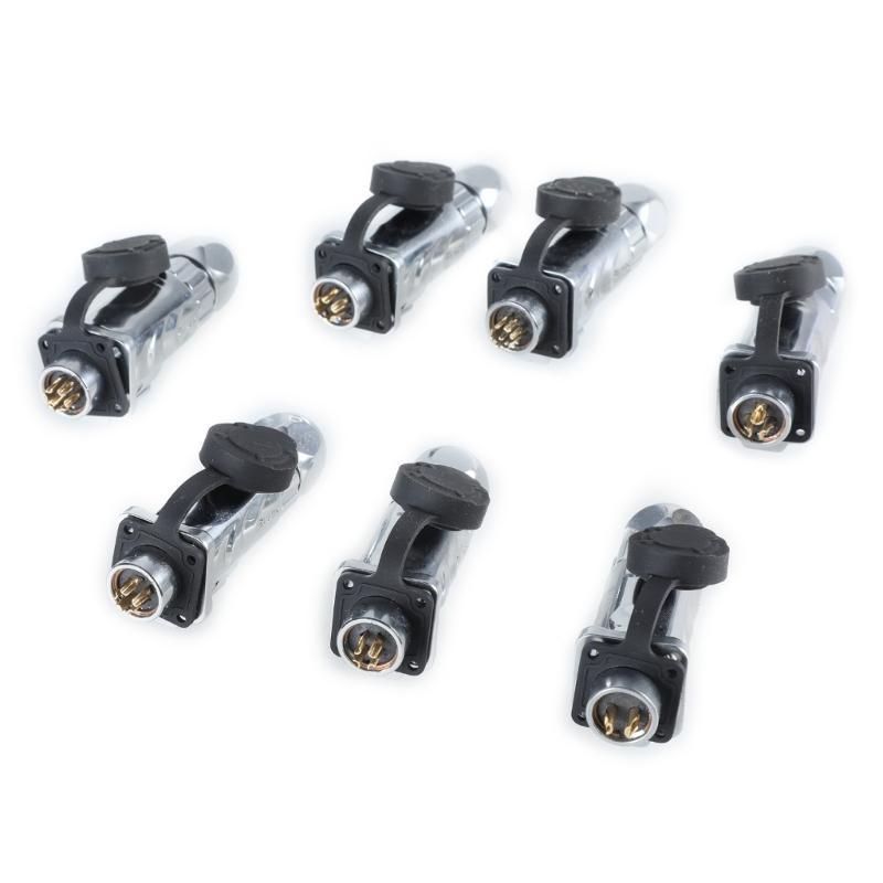 LP12 with LP13 Socket Fast Screw Locking Aviation Connectors For Industrial LED Lights Multiple Functional