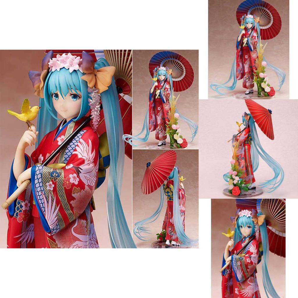Exquisite Anime Stronger Hatsune Miku Kimono Yukata Hanairogoromo Pvc Action Figure