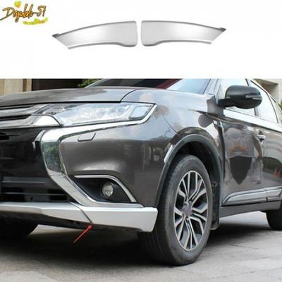 Silver For Mitsubishi Outlander Sport 16-19 Front Bumper Side Spoiler Cover Trim