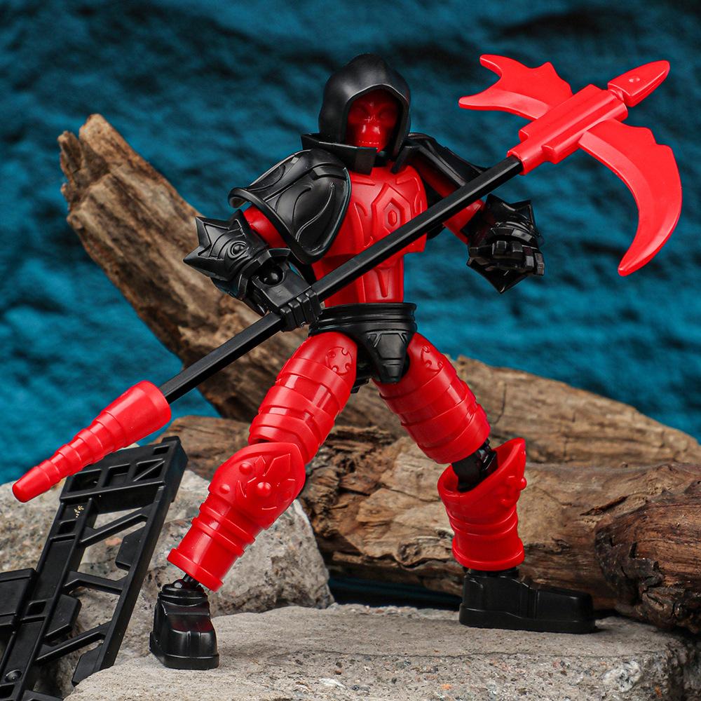 3D Мрачный Жнец Собранный Многосуставный Подвижный Трансформирующийся Робот Модель Фигурки Напечатанный Манекен Манекен Экшн Модели Кукла Детская Игрушка