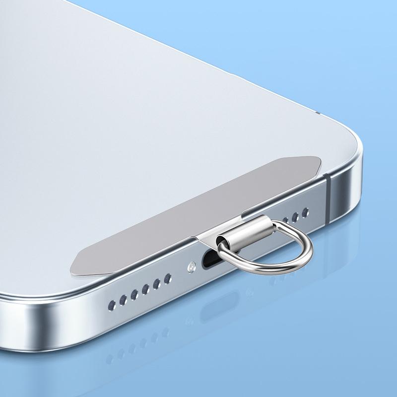 1/3/5 st Ultratunn Metall Telefon Lanyard Patch Hängande Klämma Fäste för iPhone Samsung Xiaomi Honor Universellt Telefonfodral