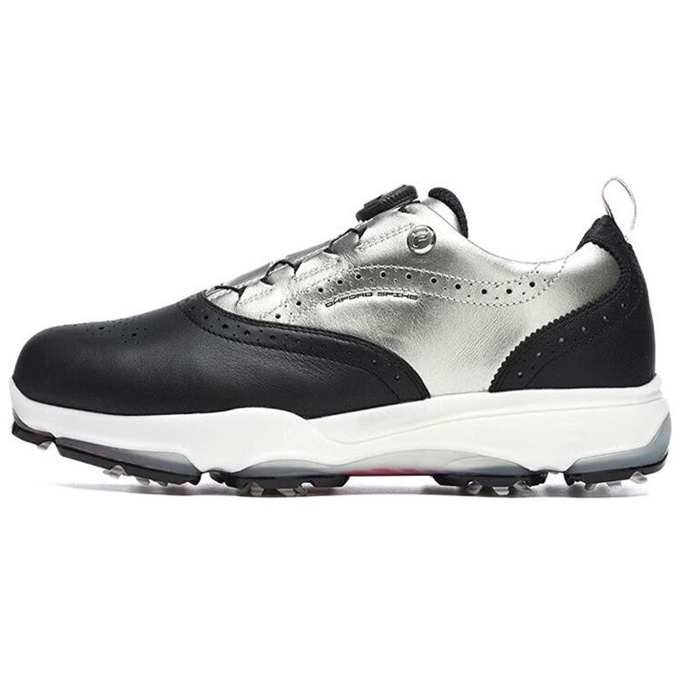 New FILA Gf Oxford Spike Gf Oxford Spike Low Top Golf Shoes Black Silver A12M241601FBK