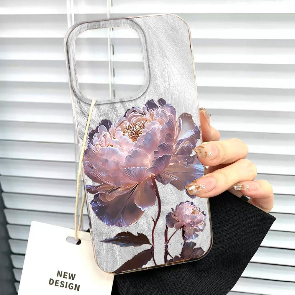 

White Lotus Glacier Pattern Women Gilrs Phone Case for Xiaomi 14T Pro 13T 15T 11 Lite Poco X5 X7 Pro X3 X6 M6 M5S Korean Cover Poco M6 Pro