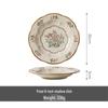 Vintage Underglaze Ceramic Petal Dinner Plate