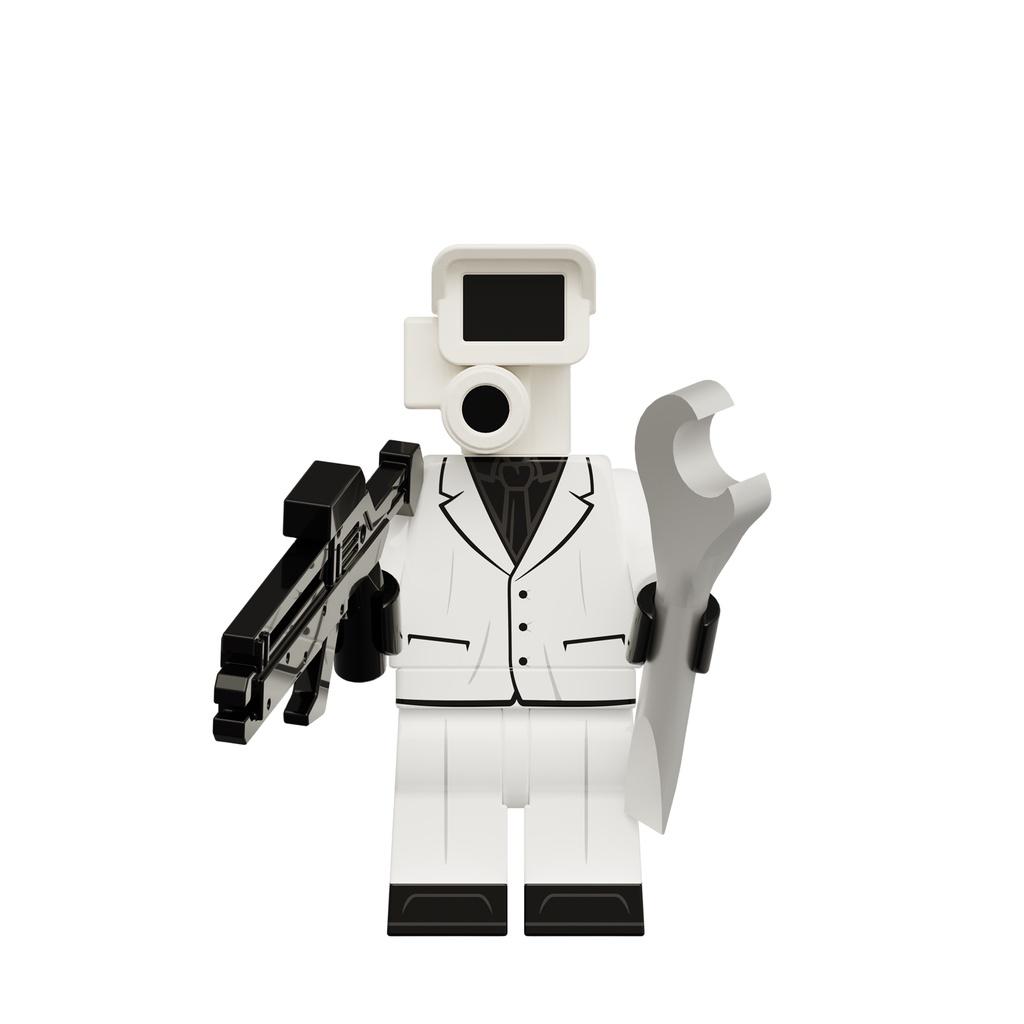 Ultimativer Toilettenmann, unvergleichlicher Kriegsgott, Wissenschaftler, Überwachungsexperte, Plastikbausteinspielzeug