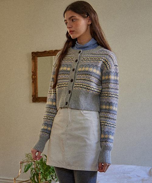 Heint Carol Corduroy Mini Skirt_3Colors_Ivory