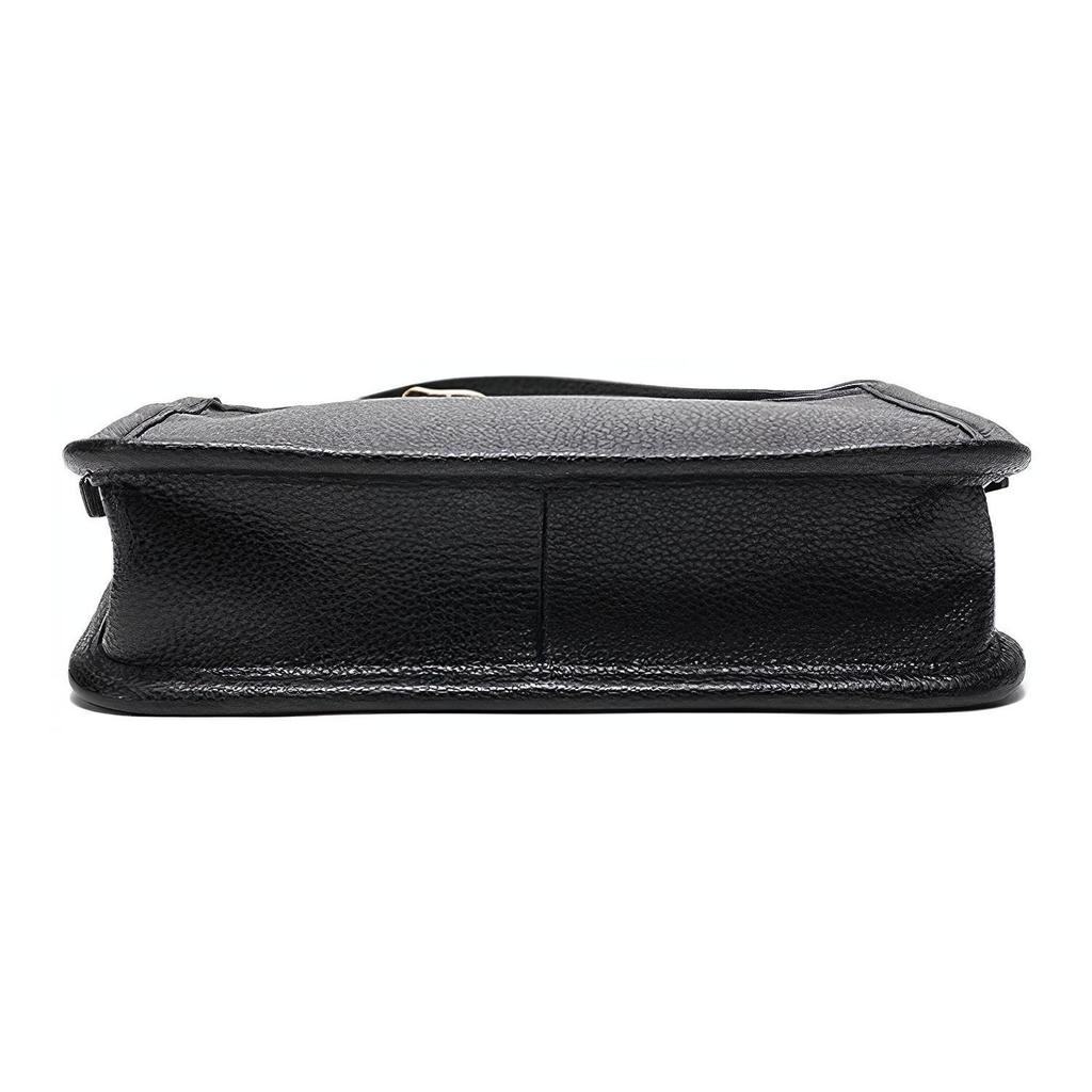 Longchamp Le Foulonné 20 Leather Solid Color Detachable Shoulder Strap Zipper Crossbody Bag Small Women Bags Black 10138021001
