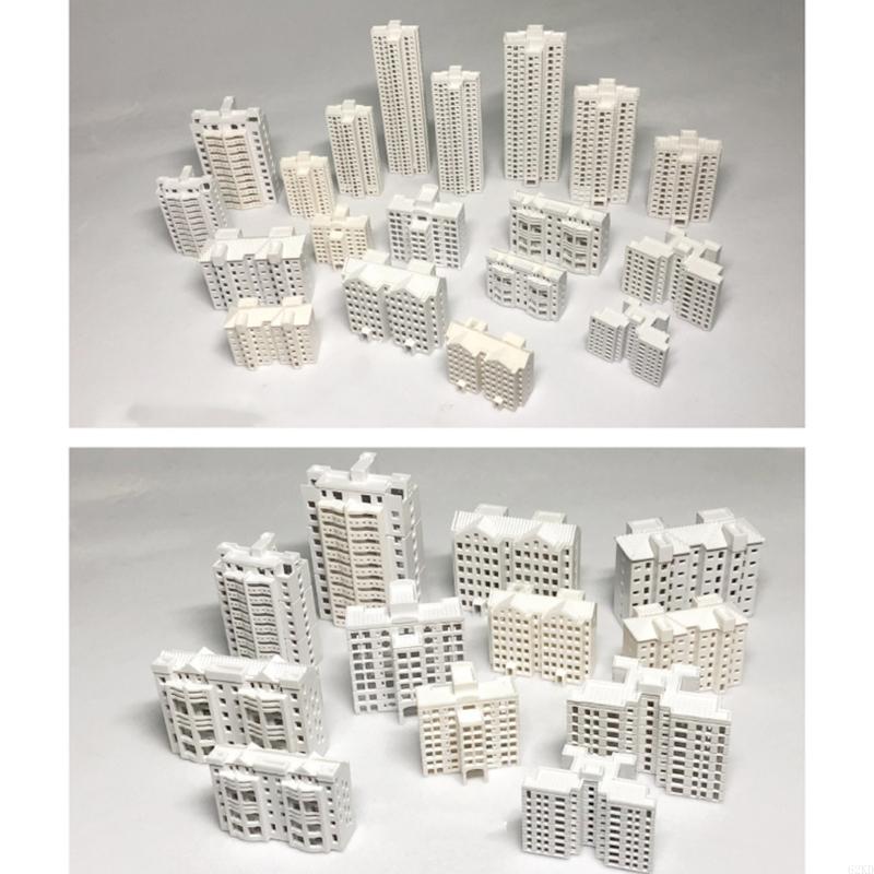 62KD Realistic Unpainted Residential Building Model For Dioramas Layouts &Scenerys