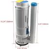 8.27" Height Toilet Dual Flush Valve with Push Button, Toilet Fill Valve Dual Flush Toilet Repair Kit for 10"-12" Toilet Tank,Type-1