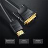 VENTION ABFBG Кабель-перетворювач HDMI серії ABF 1,5 м HDMI на DVI Позолочений 4K 1080P Двонаправлений кабель-перетворювач