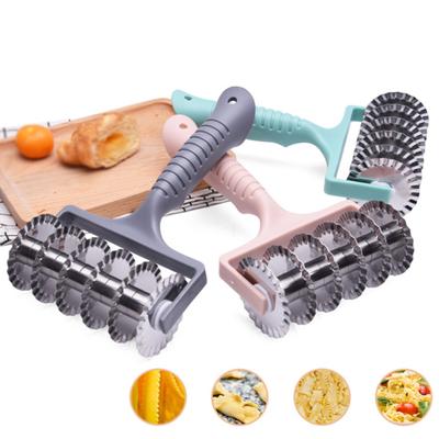 Roller Long Handle Cozy Grip Stainless Steel Roller Blade Slicing Bakery Tool Pancake Wheel Divider Pizza Cake