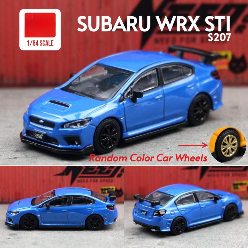 1/64 Subaru STI WRX Super Racing Hračka Auto JKM JDM Miniaturní Model Odlévaný Kovová Slitina Vozidlo Volná Kola Kolekce Dárek