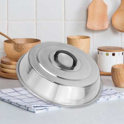 Topfdeckel Profi 36cm Haushalt Edelstahl Wokdeckel Abdeckung Bratpfannendeckel Kochtopfdeckel für Käseplatte Küche