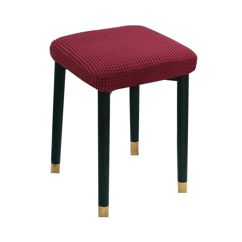 Kwadratowy Pokrowiec na Stołek, Elastyczny Rozciągliwy Pogrubiony Pokrowiec na Siedzisko do Użytku Domowego