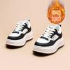 Leather little white shoes women's spring new flat-bottomed Korean version of versatile casual shoes popular thick-soled heightening women's shoes