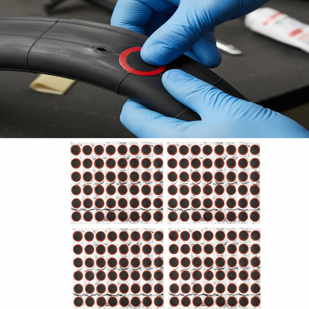 192PCS Not Self Adhesive Bike Tire Patch Bicycle Inner Tube Puncture Patch Bicycle Maintenance