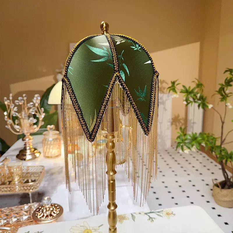 French Retro Tassel Desk Lamp - High-End Romantic European Style Night Light