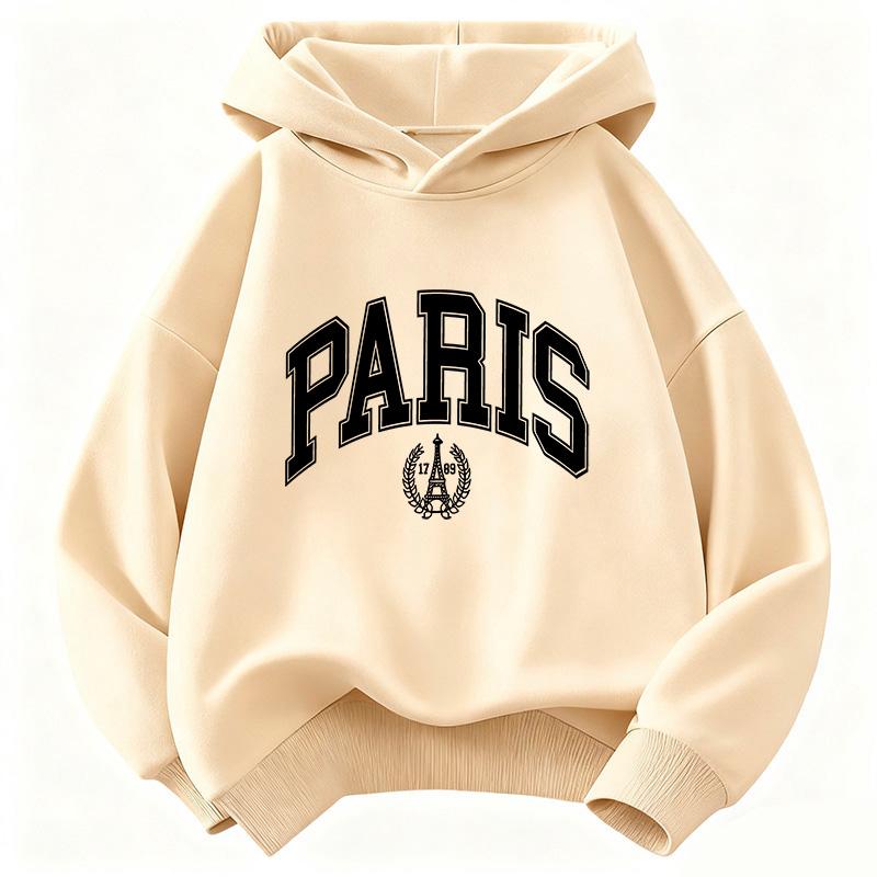 Y2k Fashion Paris Design Hoodie Kids Children's Sweatshirt Hoody for Boys Girls Autumn Spring Casual Hoodies