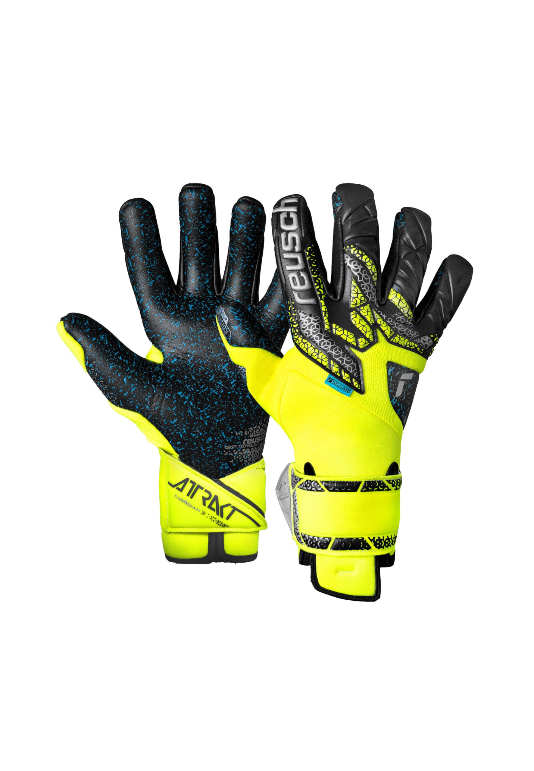 Reuch Attract Fusion Guardian Goalkeeper Gloves Soccer Goalkeeper Gloves Safety Yellow 9 5570985 5570985-2025 [2025]