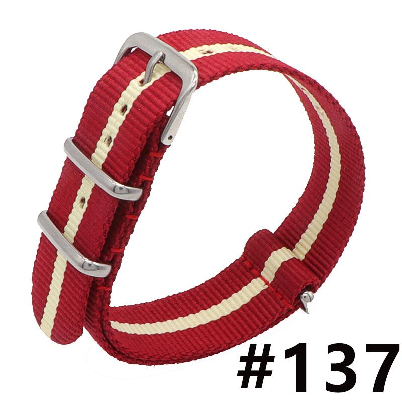 18MM 20MM 22MM Nylon Watch Band Sport Casual Straps Replacement With Stainless Steel Buckle For Men Women's Watch Accessories