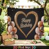 Party Backdrop Happy Birthday Birthday Heart Photo Booth Background Front Door Decor