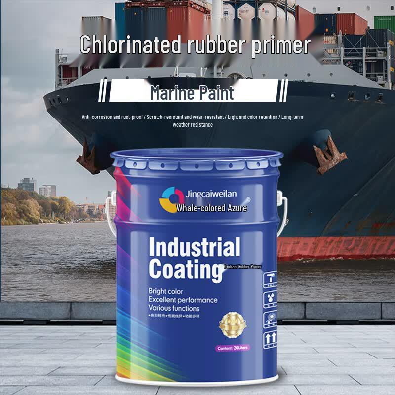Whale Color Blue Chlorinated Rubber Anti-Corrosion Primer 5KG