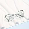 Blue Light Blocking Glasses Photochromic Unisex Metal Frame For Butterfly Style Fashion Trend Eyewear For Men Women