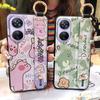 Fashion Design Kickstand Phone Case For Blackview A200 Pro Back Cover Dirt-resistant Wristband Anti-dust Cartoon Lanyard